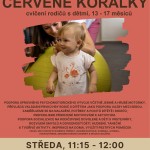 Červené korálky stř 11 15