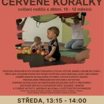 Červené korálky stř 13 15